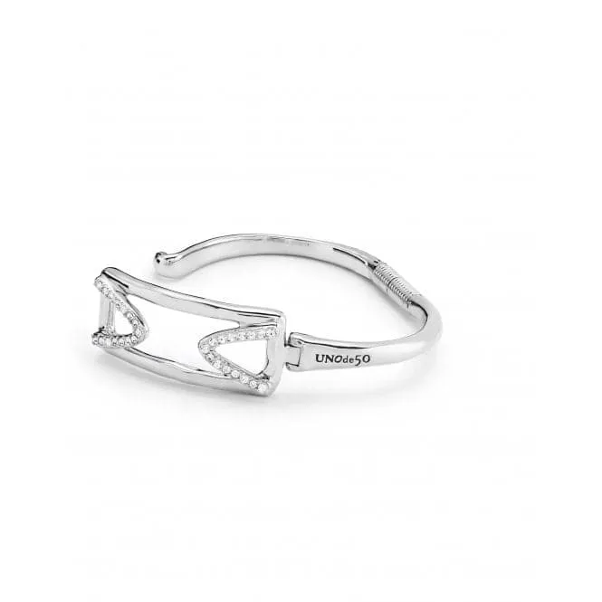 Ladies Brave Silver Medium Stand Out Topaz Bracelet PUL2385BLNMTL0M