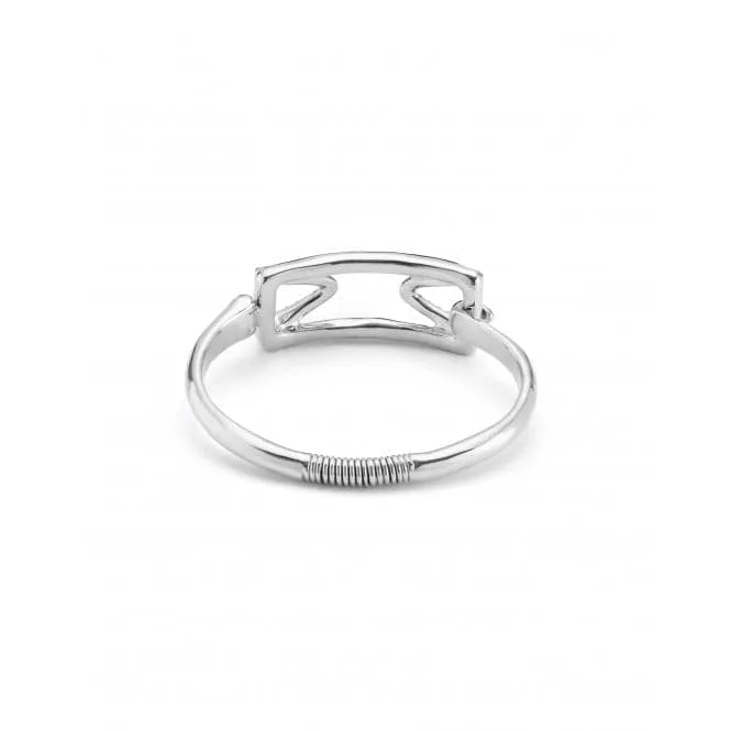 Ladies Brave Silver Medium Stand Out Topaz Bracelet PUL2385BLNMTL0M