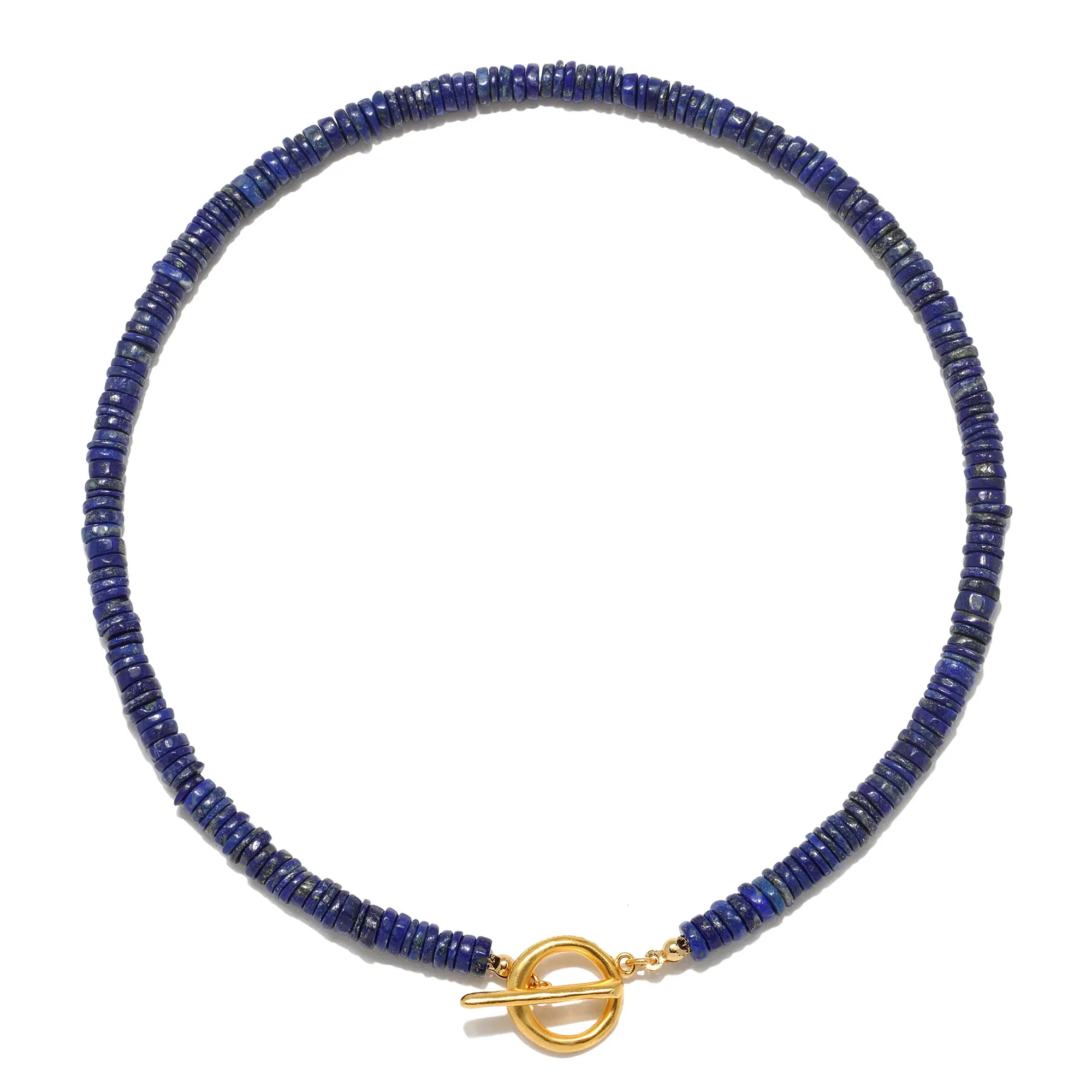 Lapis Beaded Choker Necklace