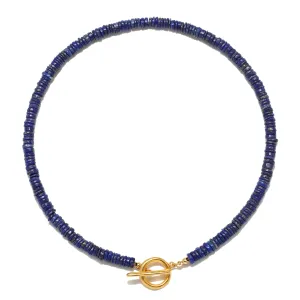 Lapis Beaded Choker Necklace