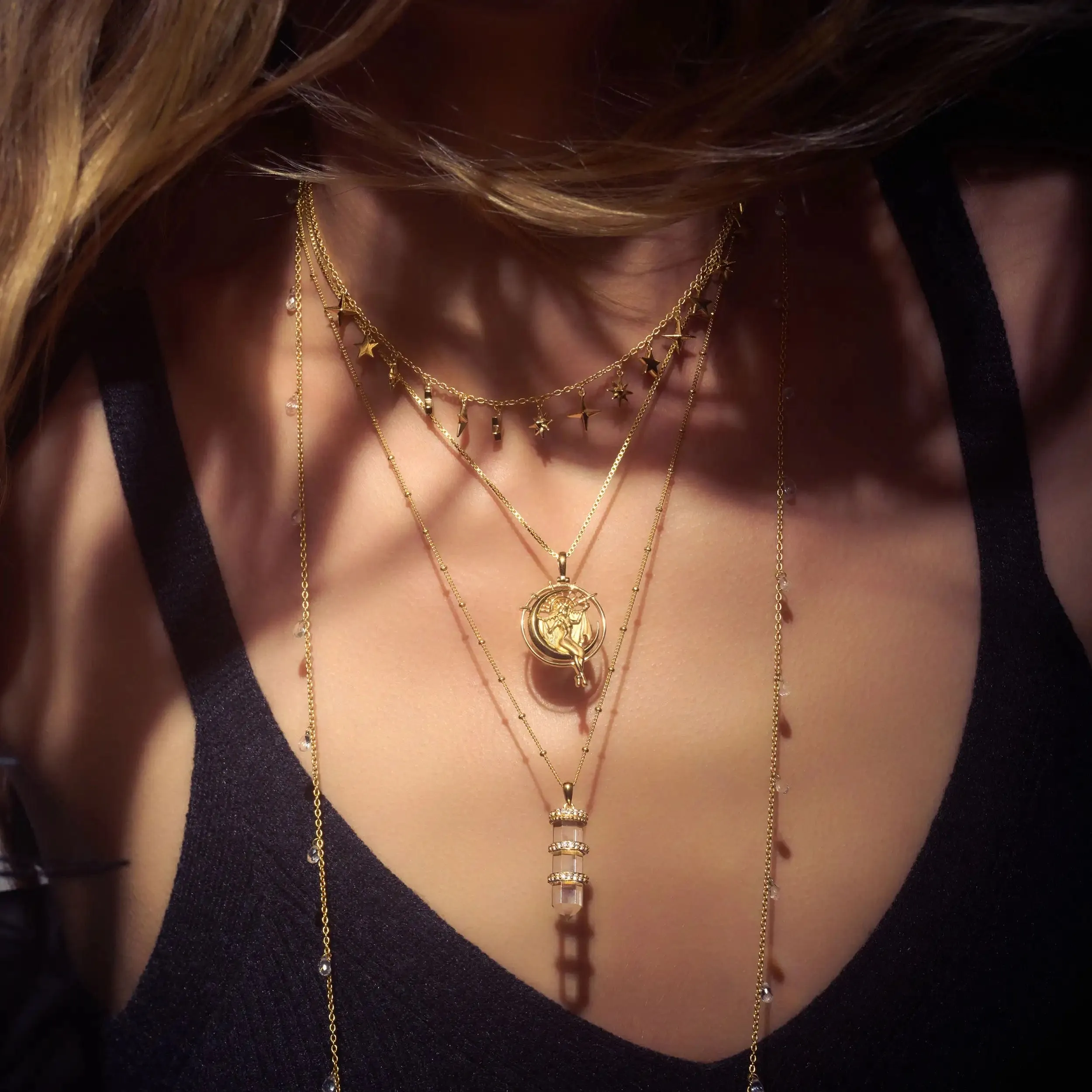 Large Crystal Quartz Necklace
