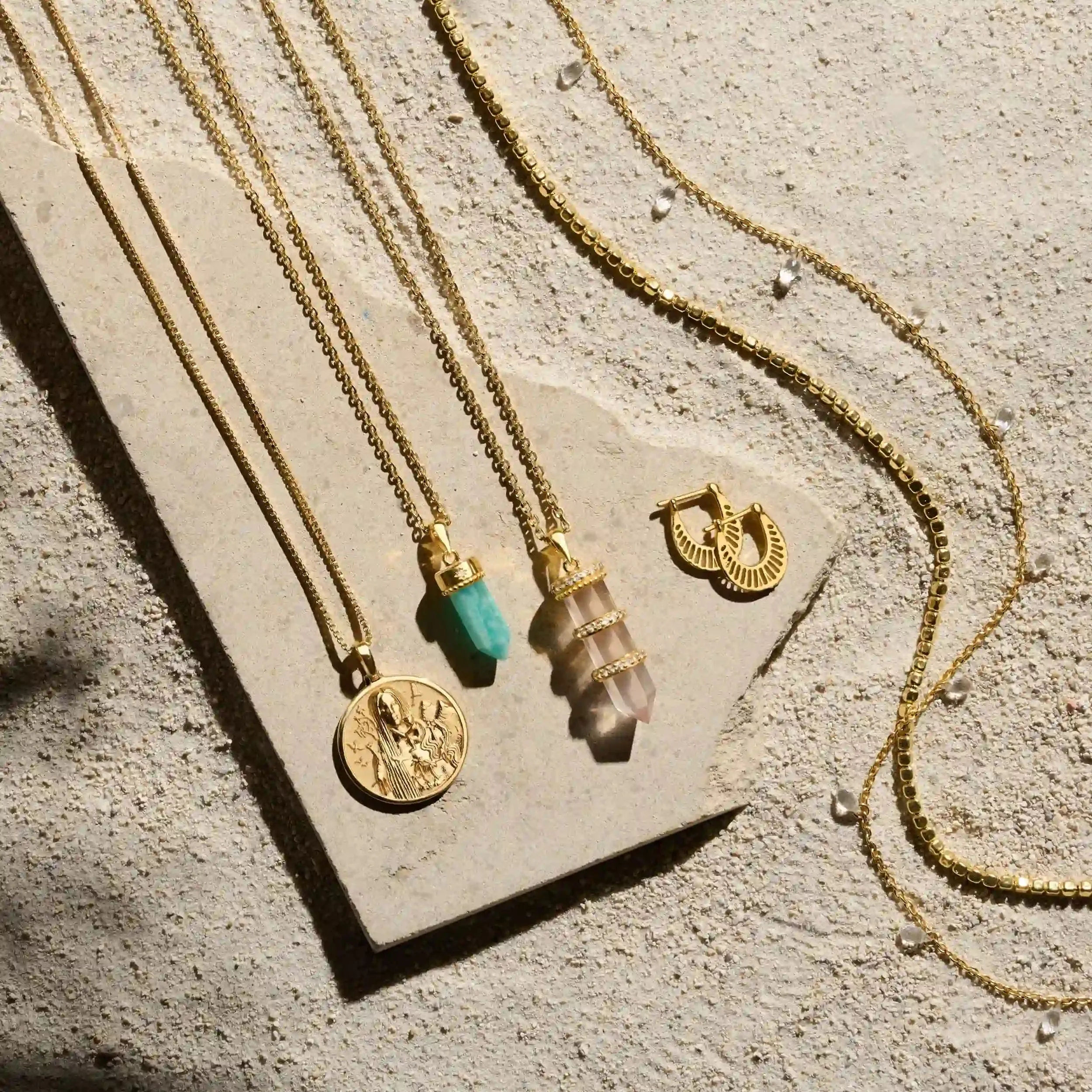 Large Crystal Quartz Necklace