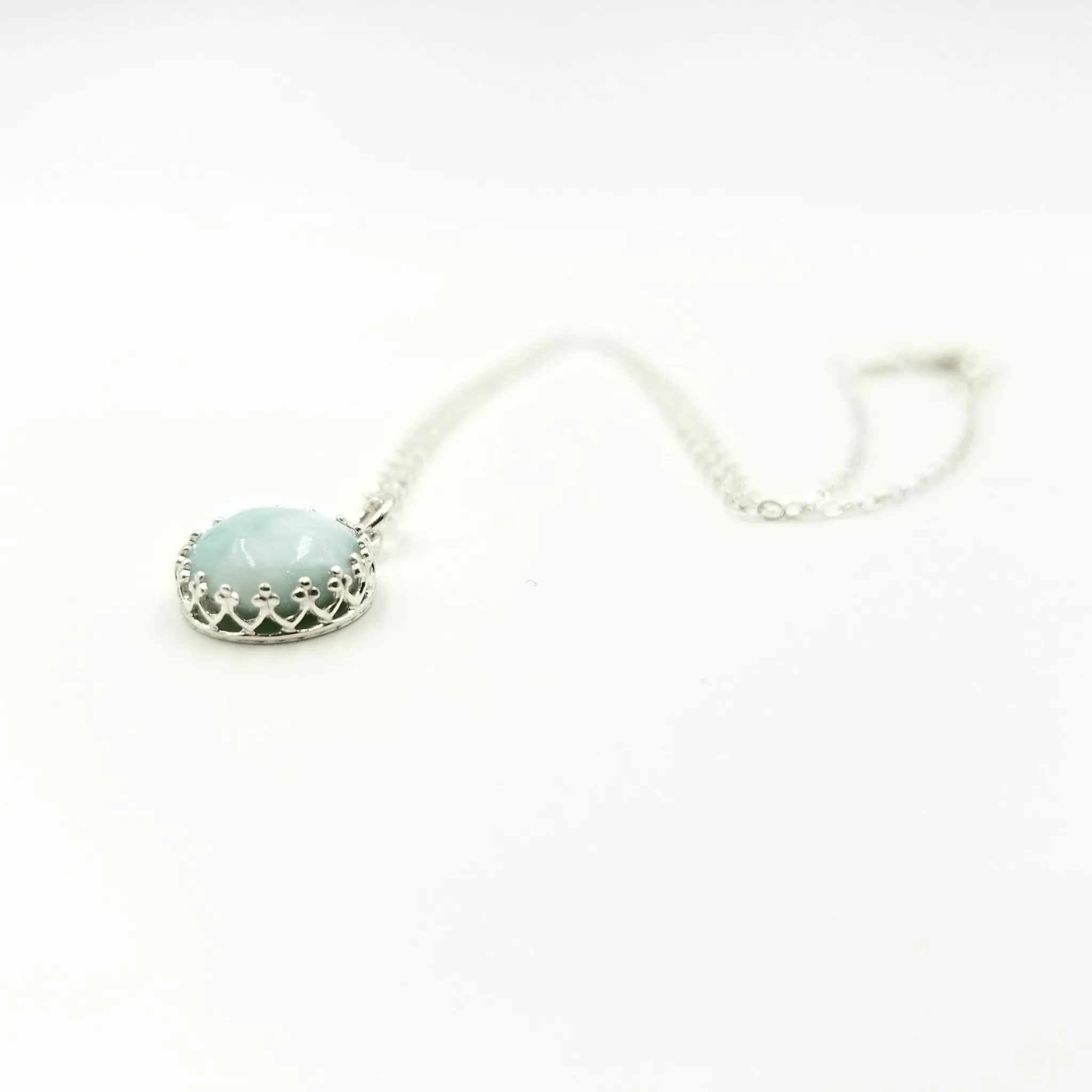 Larimar Bezel Necklace