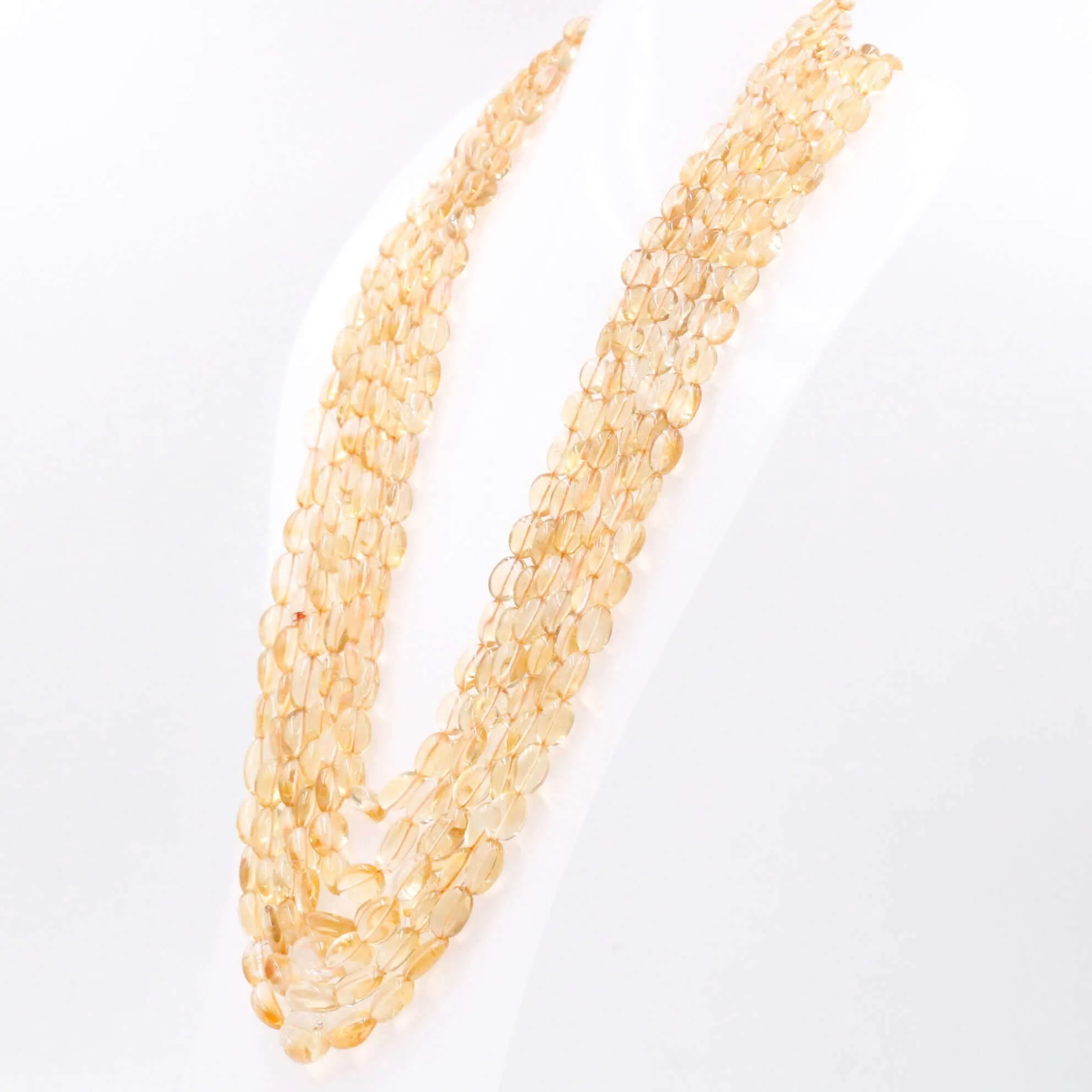Layered Citrine Beaded Necklace 6 Strand Necklace Beaded Citrine Necklace Citrine Sarafa Indian Necklace MultiStrand Quartz Necklace SKU: 6143166
