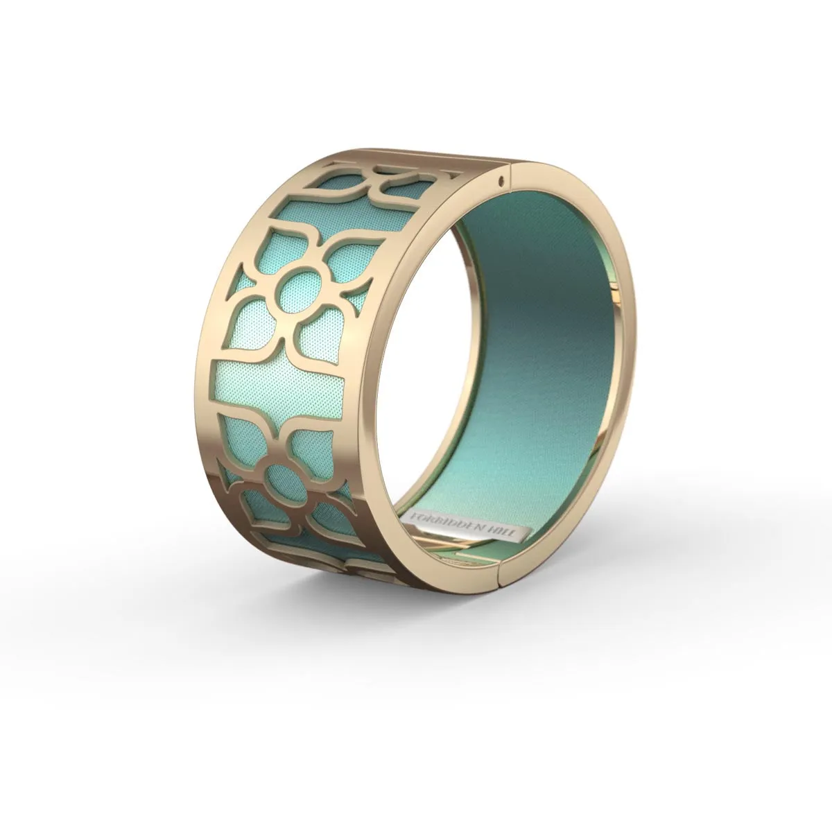 Lotus Bangle - Teal Glow