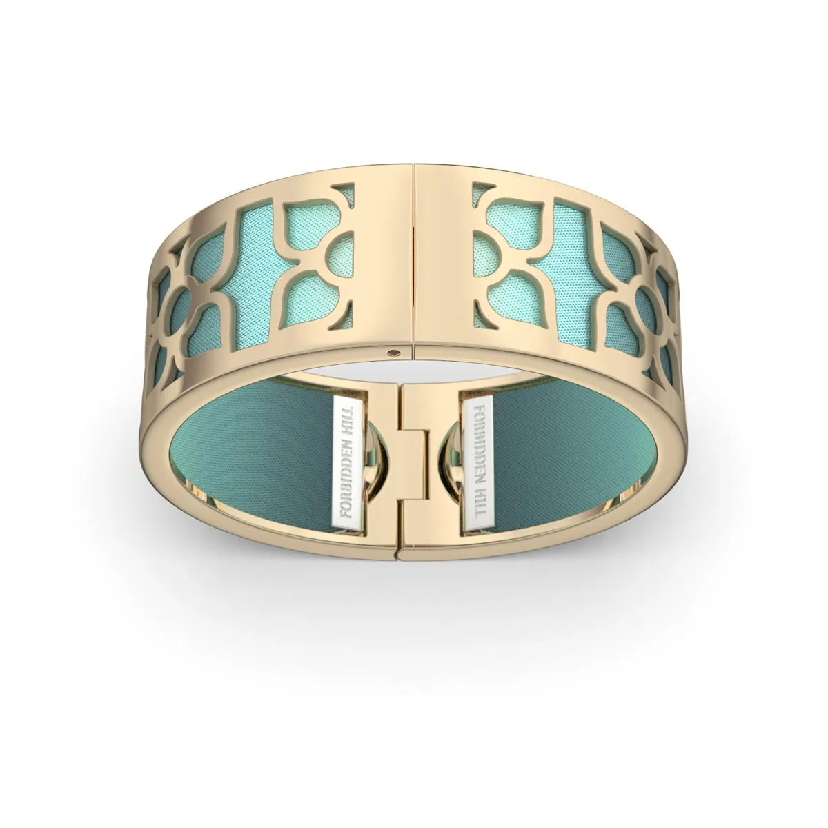 Lotus Bangle - Teal Glow