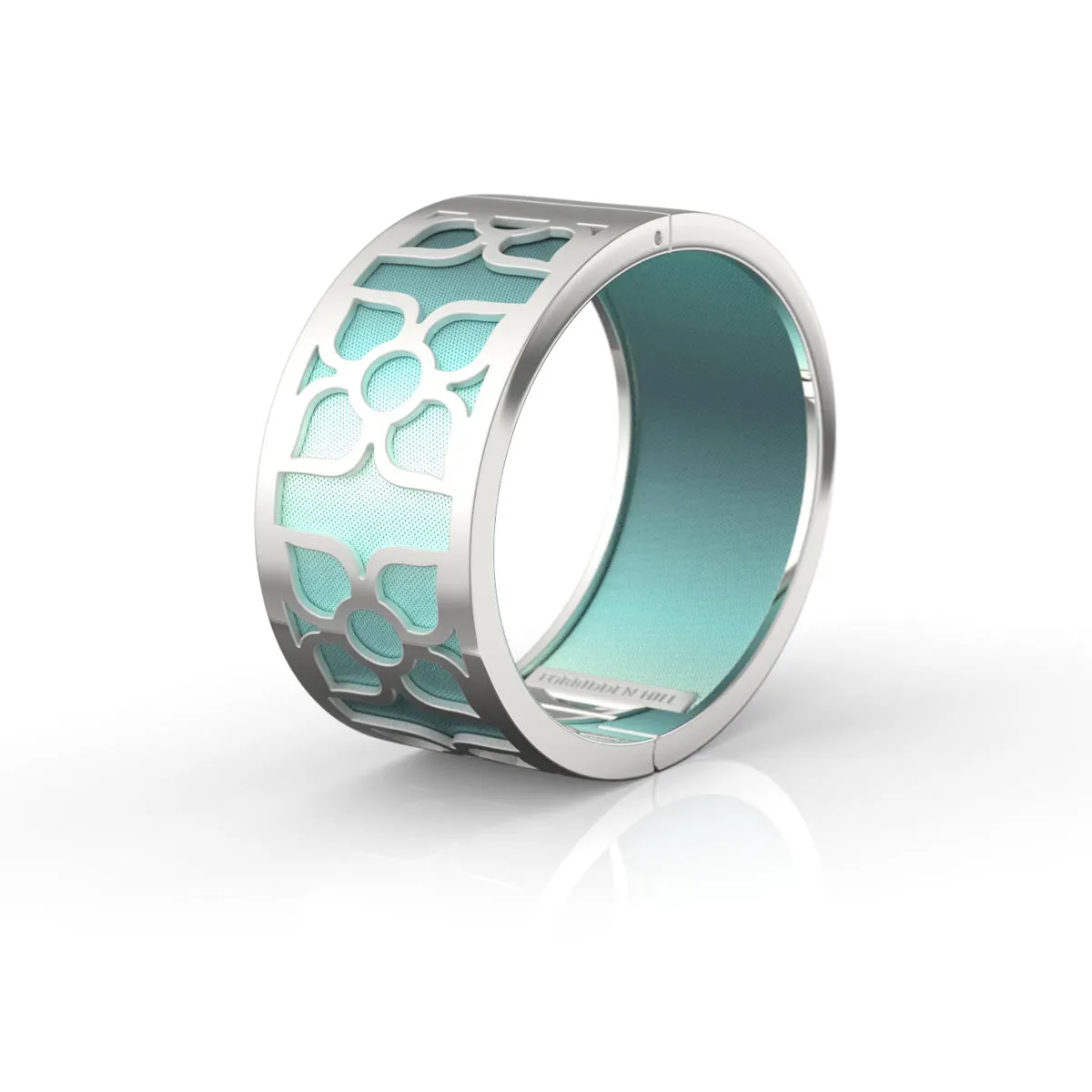 Lotus Bangle - Teal Glow