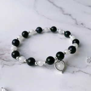 Love Protection Bracelet Blue Sandstone & Moonstone Bracelet