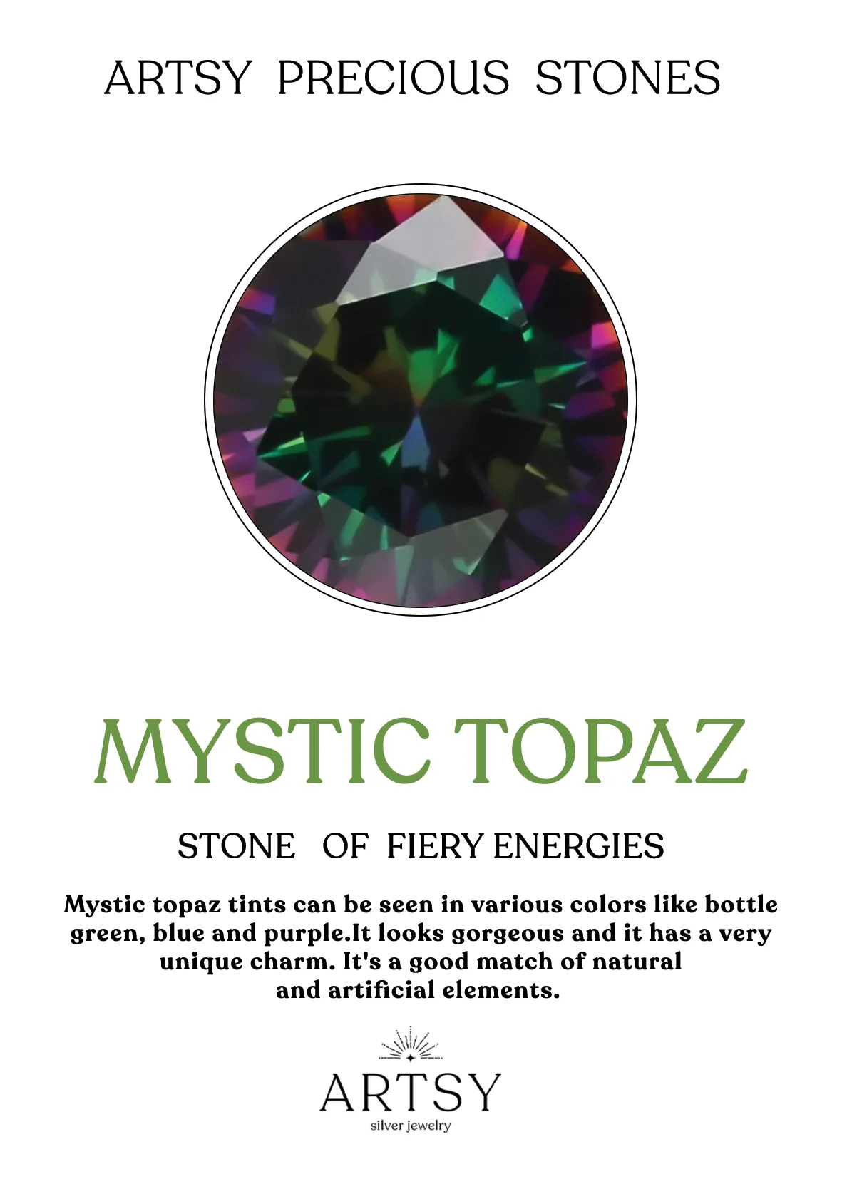 Moonlit Mystic Topaz Stone Bracelet
