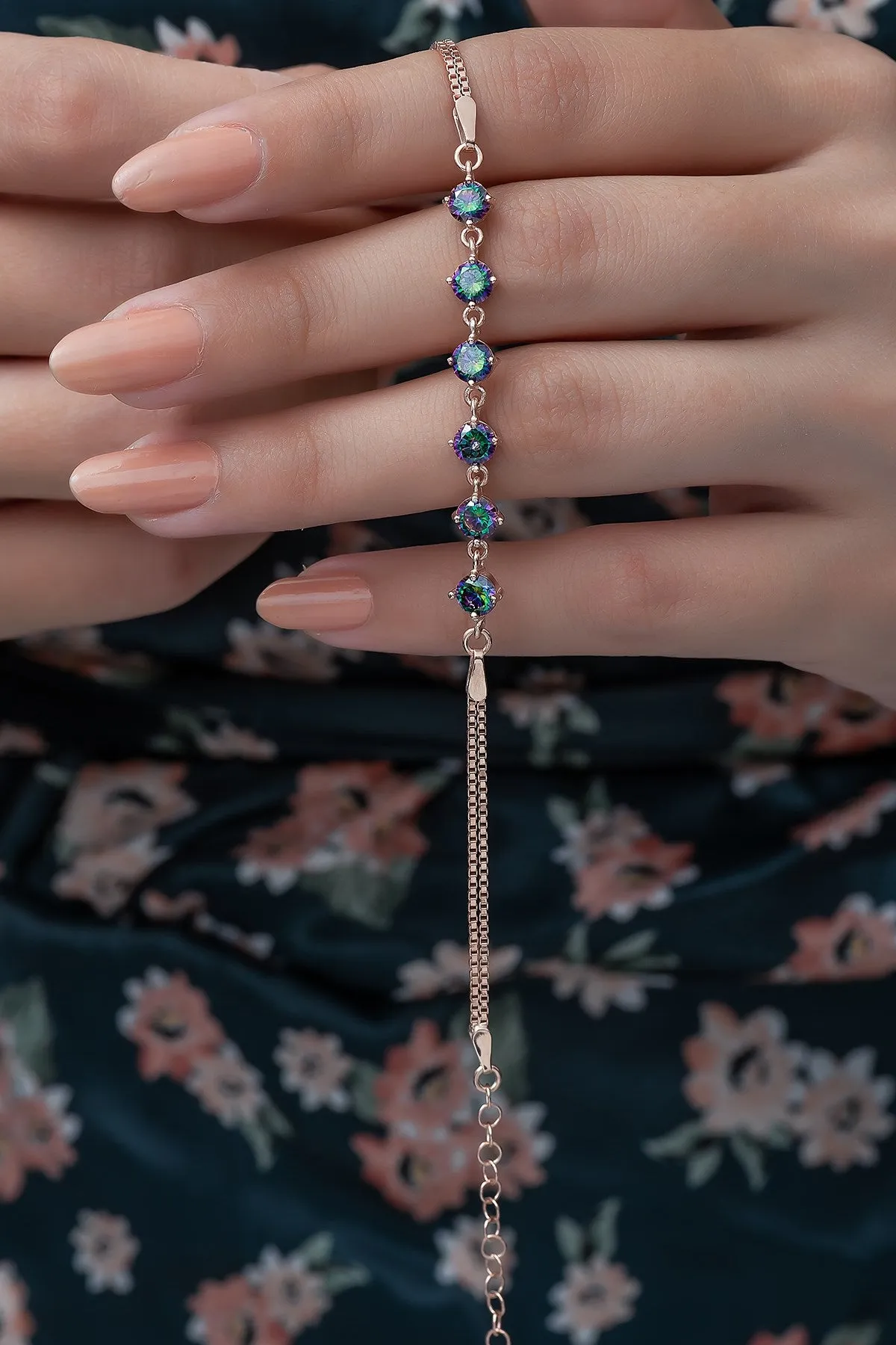 Moonlit Mystic Topaz Stone Bracelet