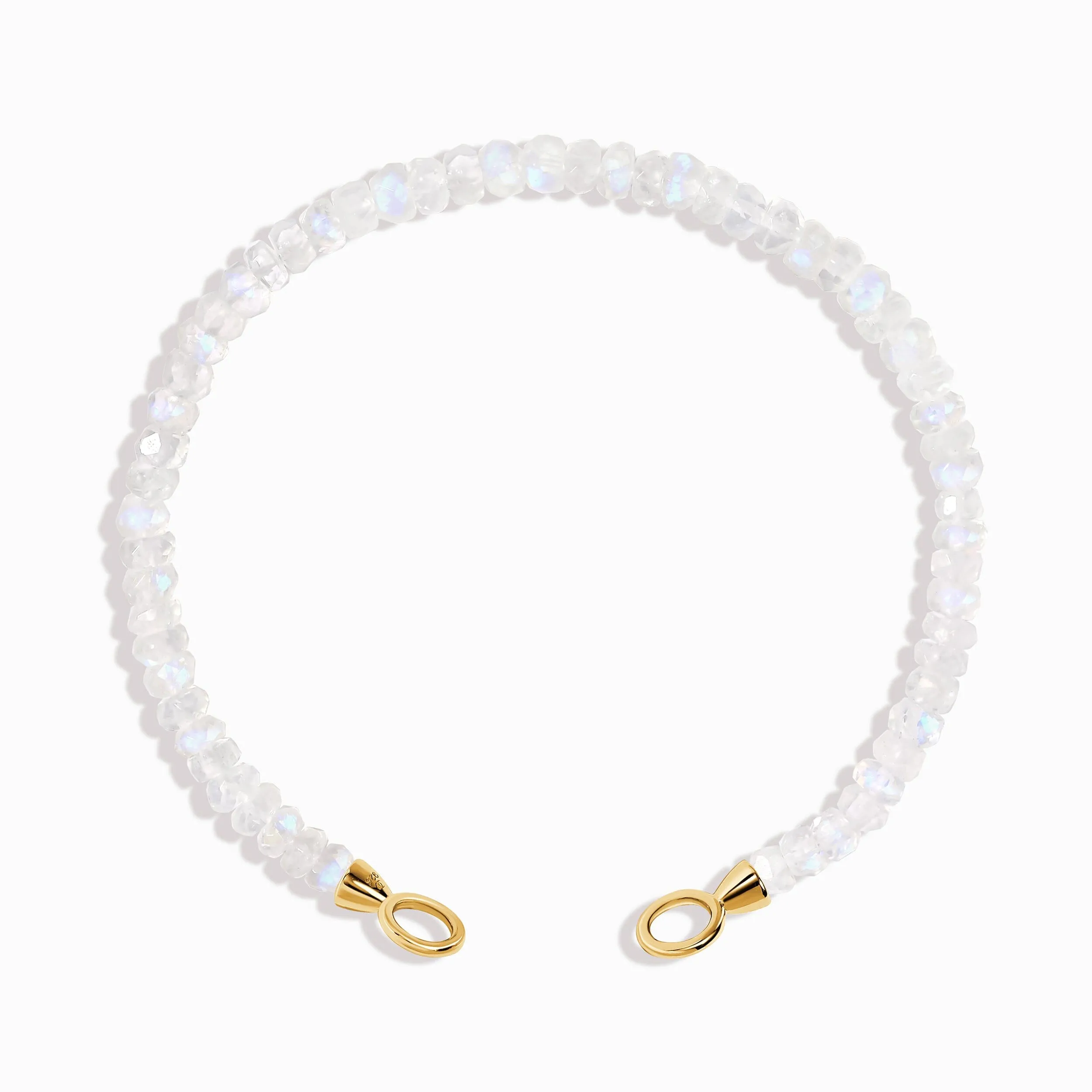 Moonstone Beads Bracelet - Ready To Lock