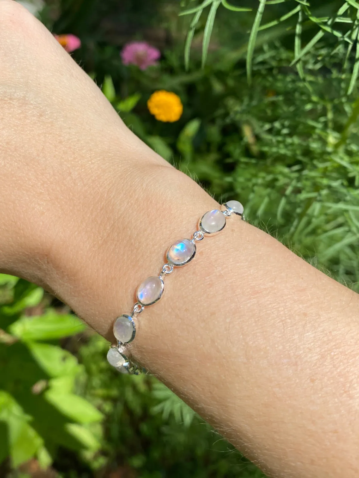 Moonstone Cabochon Bracelet