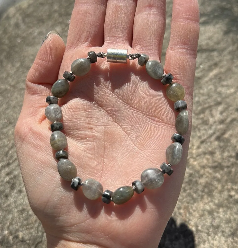 Moonstone magnetic bracelet