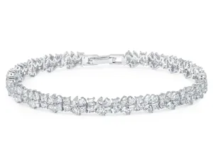 Multi Cluster Bracelet Finished in Pure Platinum
