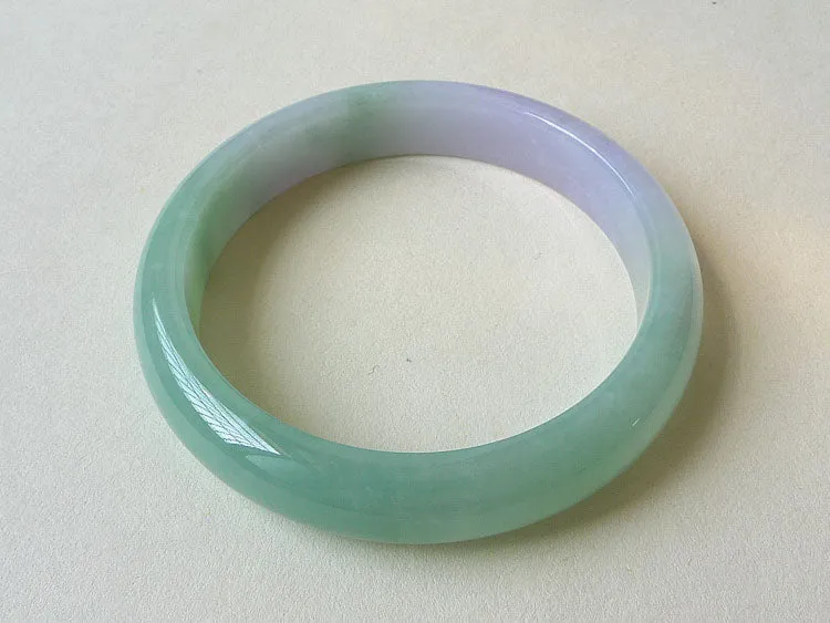 Natural Jade Bangle Jadeite Bangle Internal Diameter 55.3mm BER1031