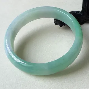 Premium Quality Natural Jadeite Bangle with 57.5mm Internal Diameter - BER364