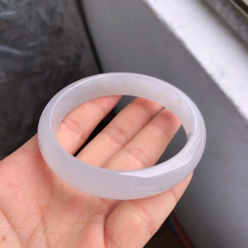 Natural Jade Bangle Jadeite Bangle Internal Diameter 59.7mm NBE056