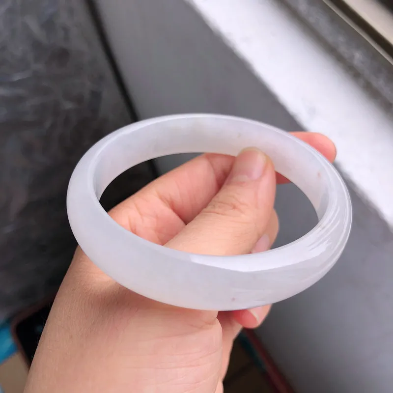 Natural Jade Bangle Jadeite Bangle Internal Diameter 59.7mm NBE056