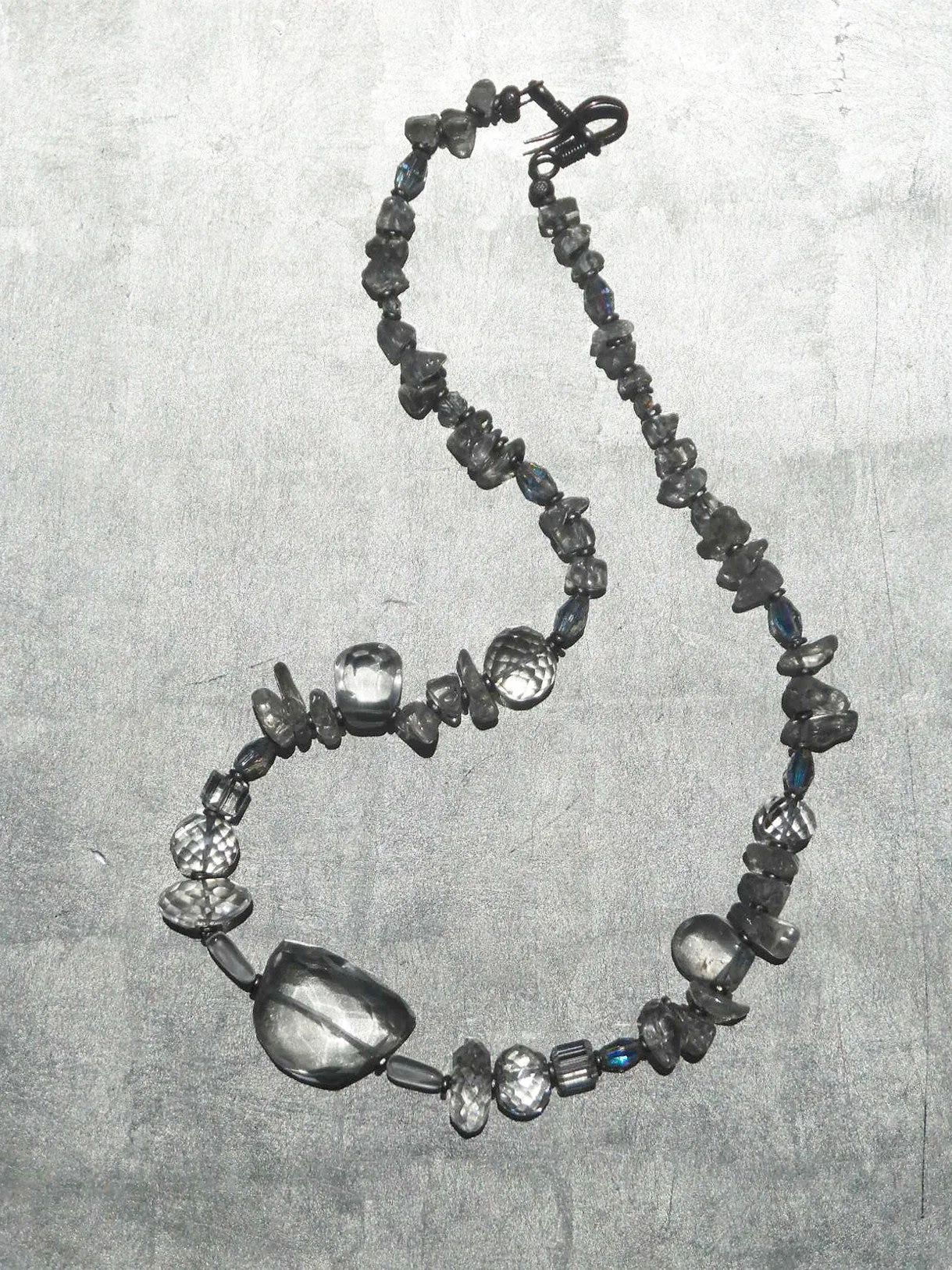 Necklace Quartz And Sterling Silver Icicle II