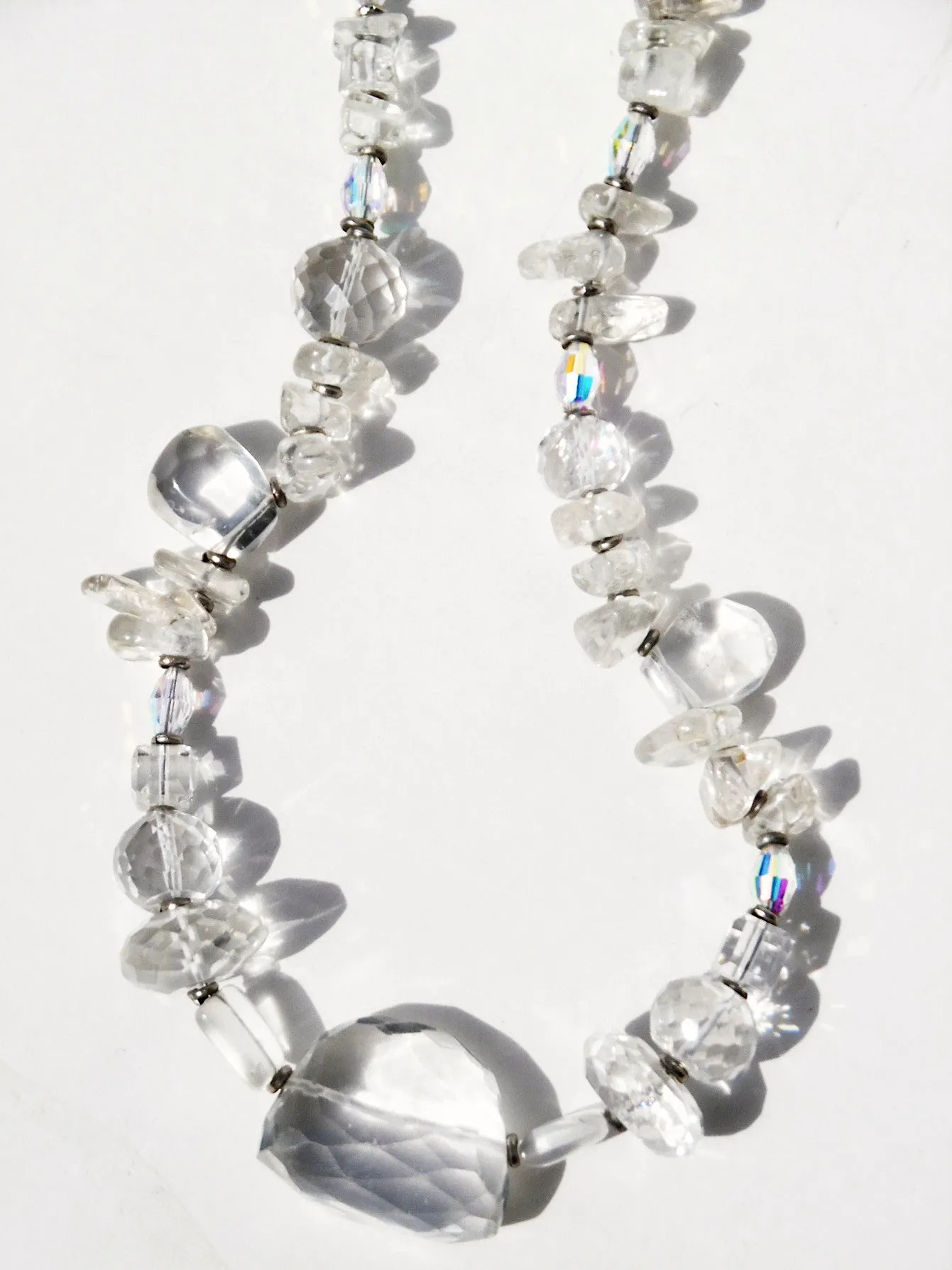 Necklace Quartz And Sterling Silver Icicle II