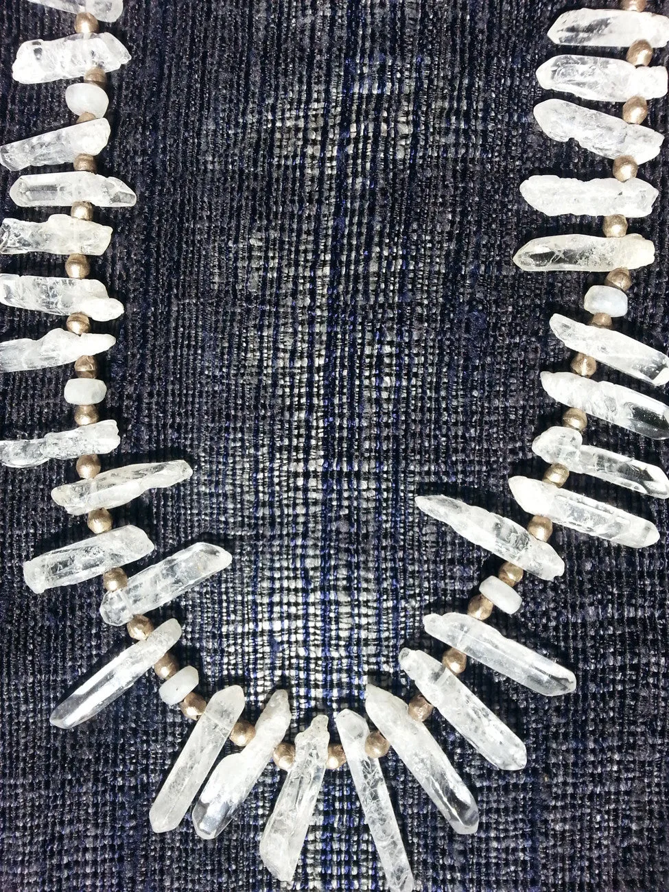 Necklace Quartz And Sterling Silver Icicle II