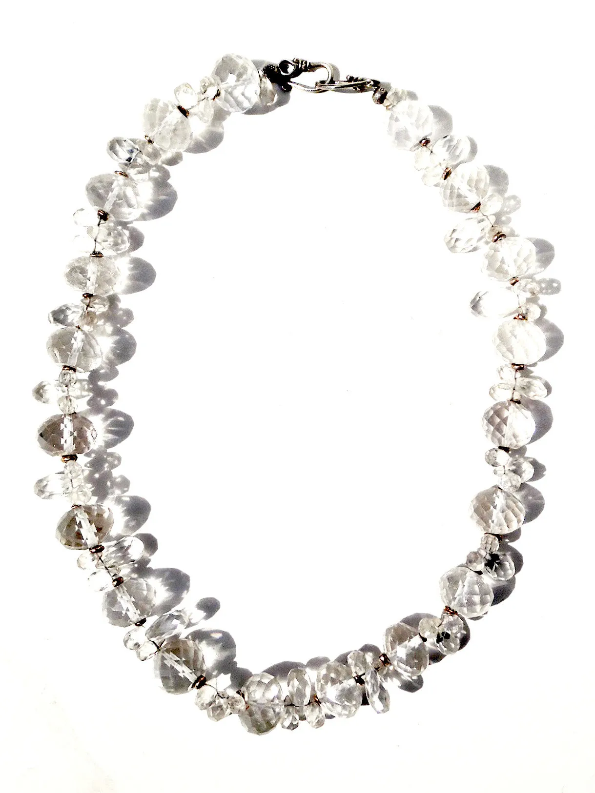 Necklace Quartz And Sterling Silver Icicle II