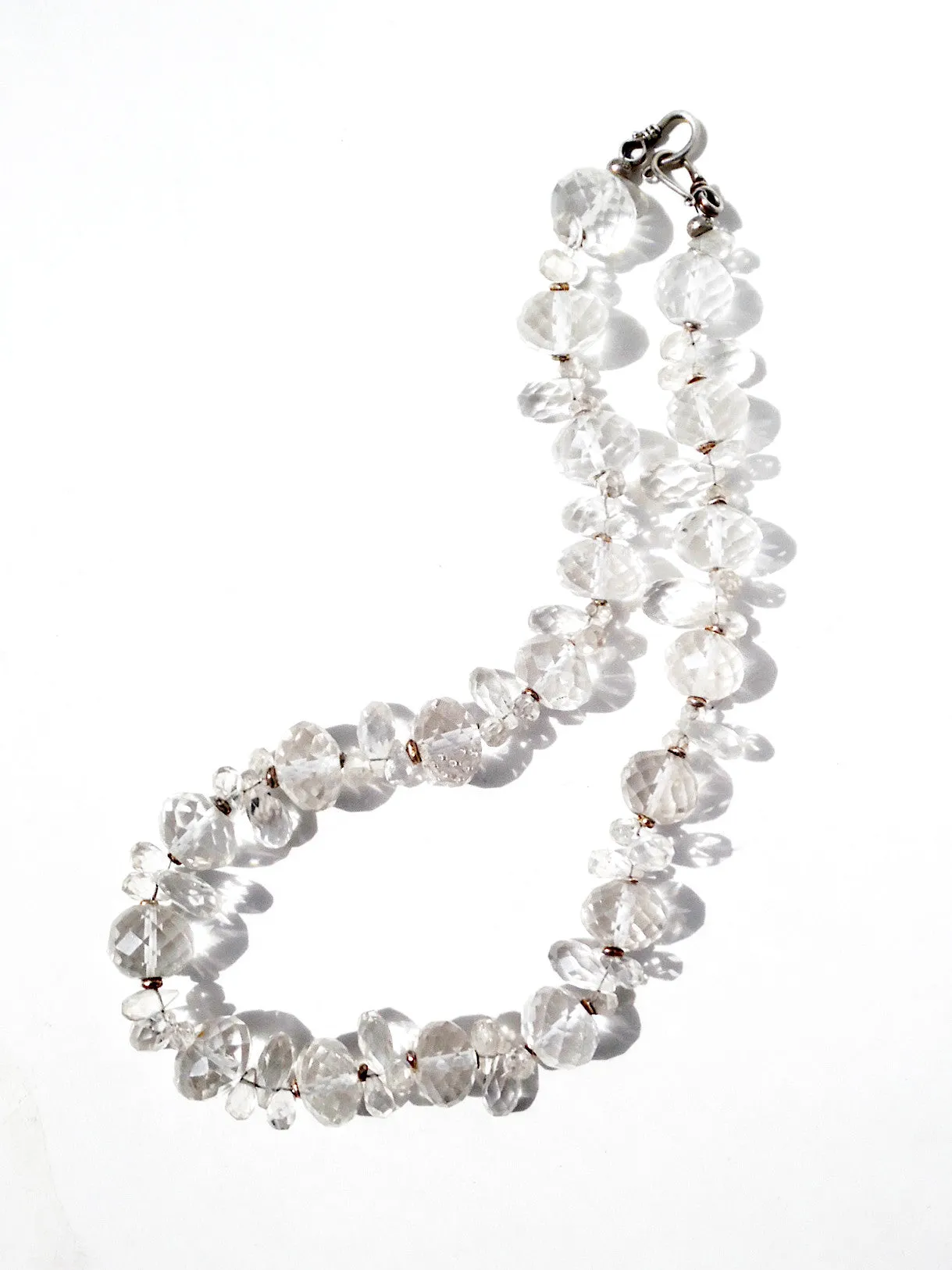 Necklace Quartz And Sterling Silver Icicle II