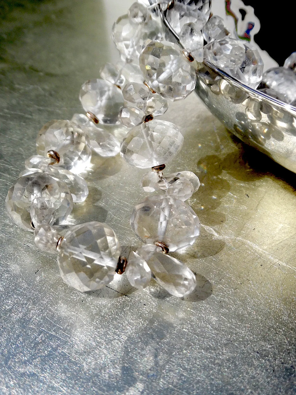 Necklace Quartz And Sterling Silver Icicle II