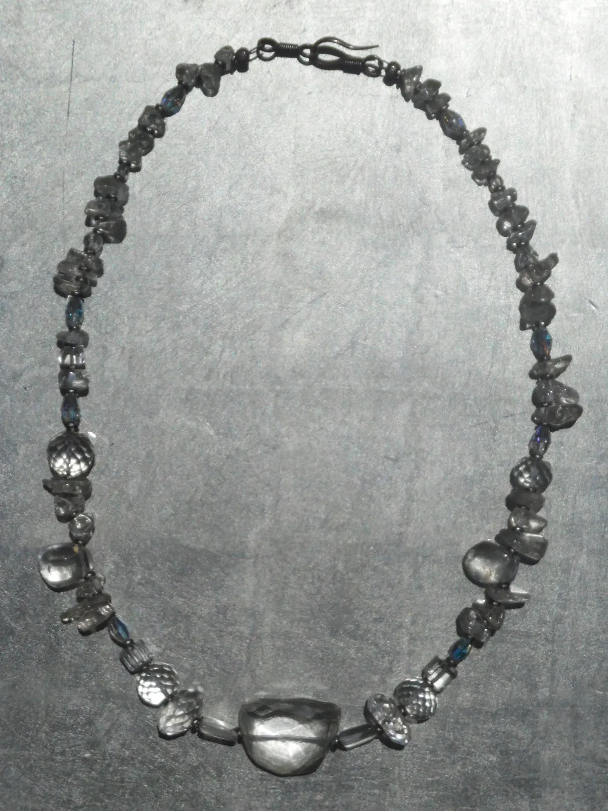 Necklace Quartz And Sterling Silver Icicle II