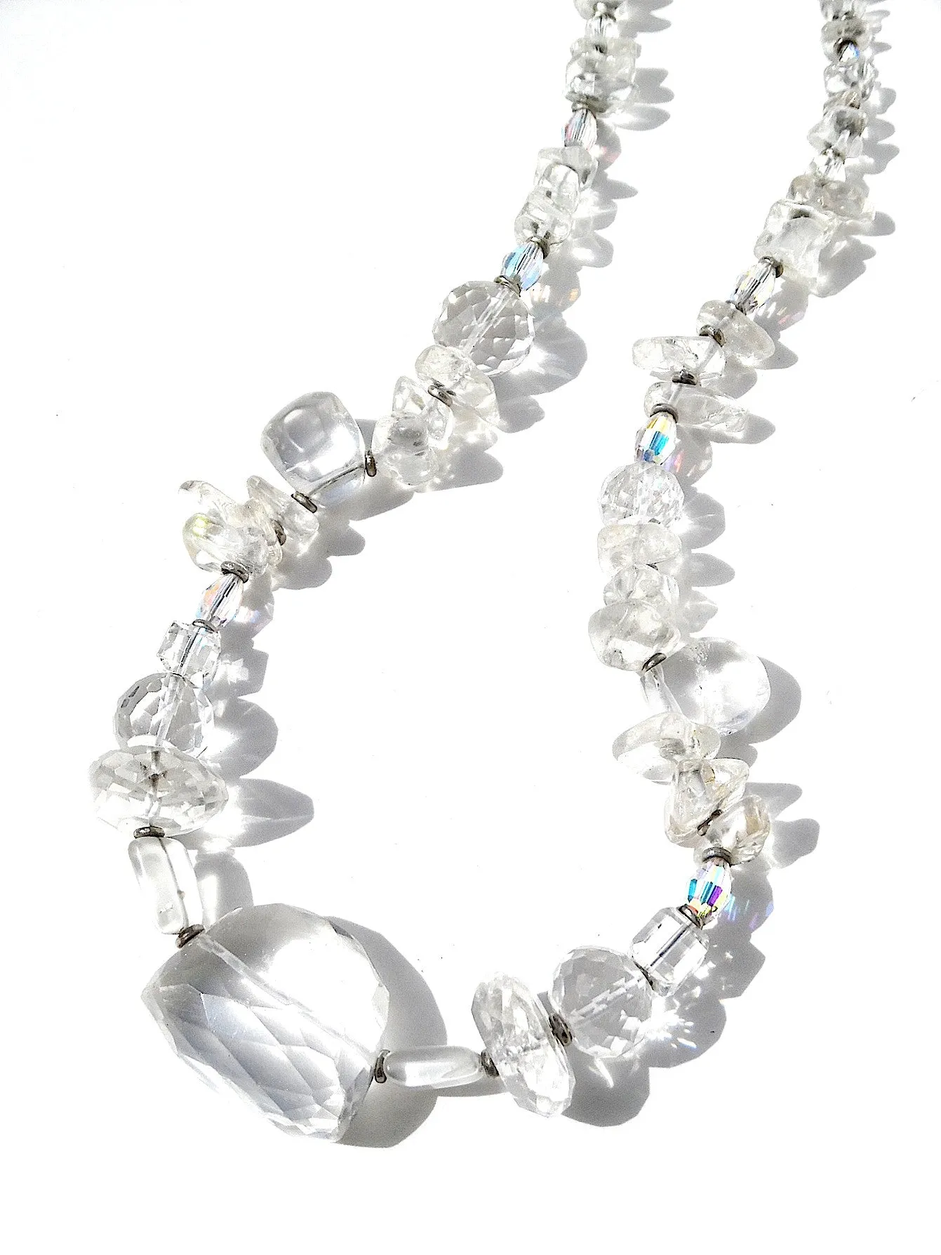 Necklace Quartz And Sterling Silver Icicle II