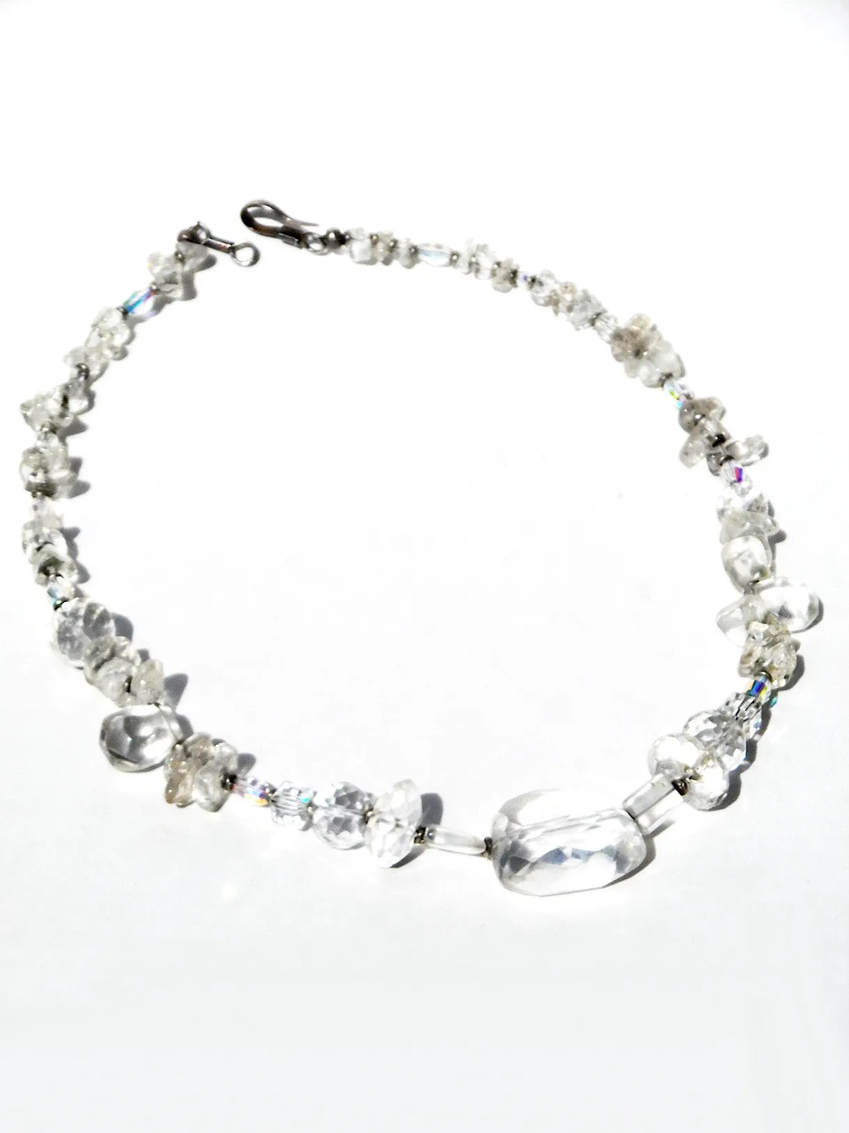 Necklace Quartz And Sterling Silver Icicle II