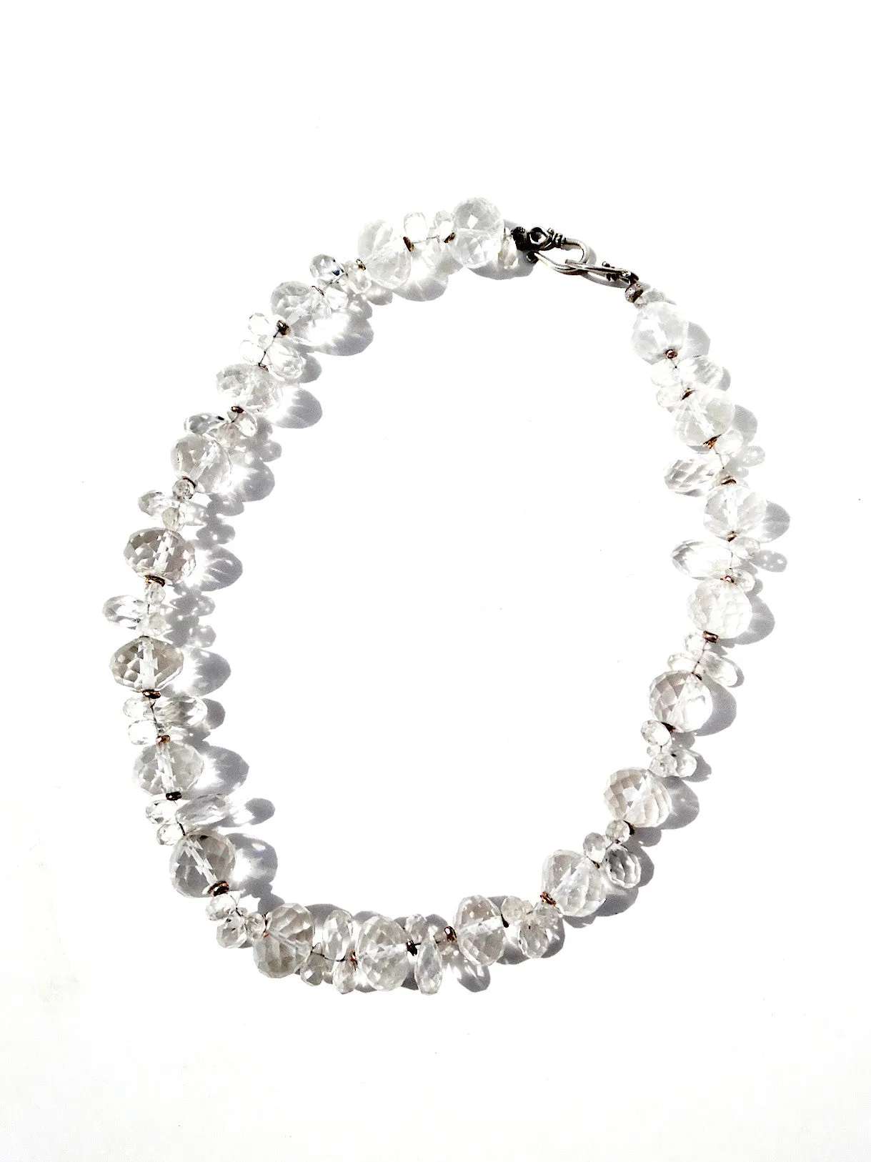 Necklace Quartz And Sterling Silver Icicle II