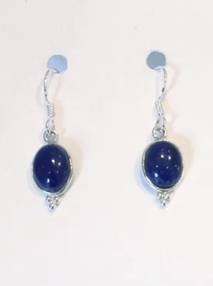 Oval Earrings (Lapis Lazuli)