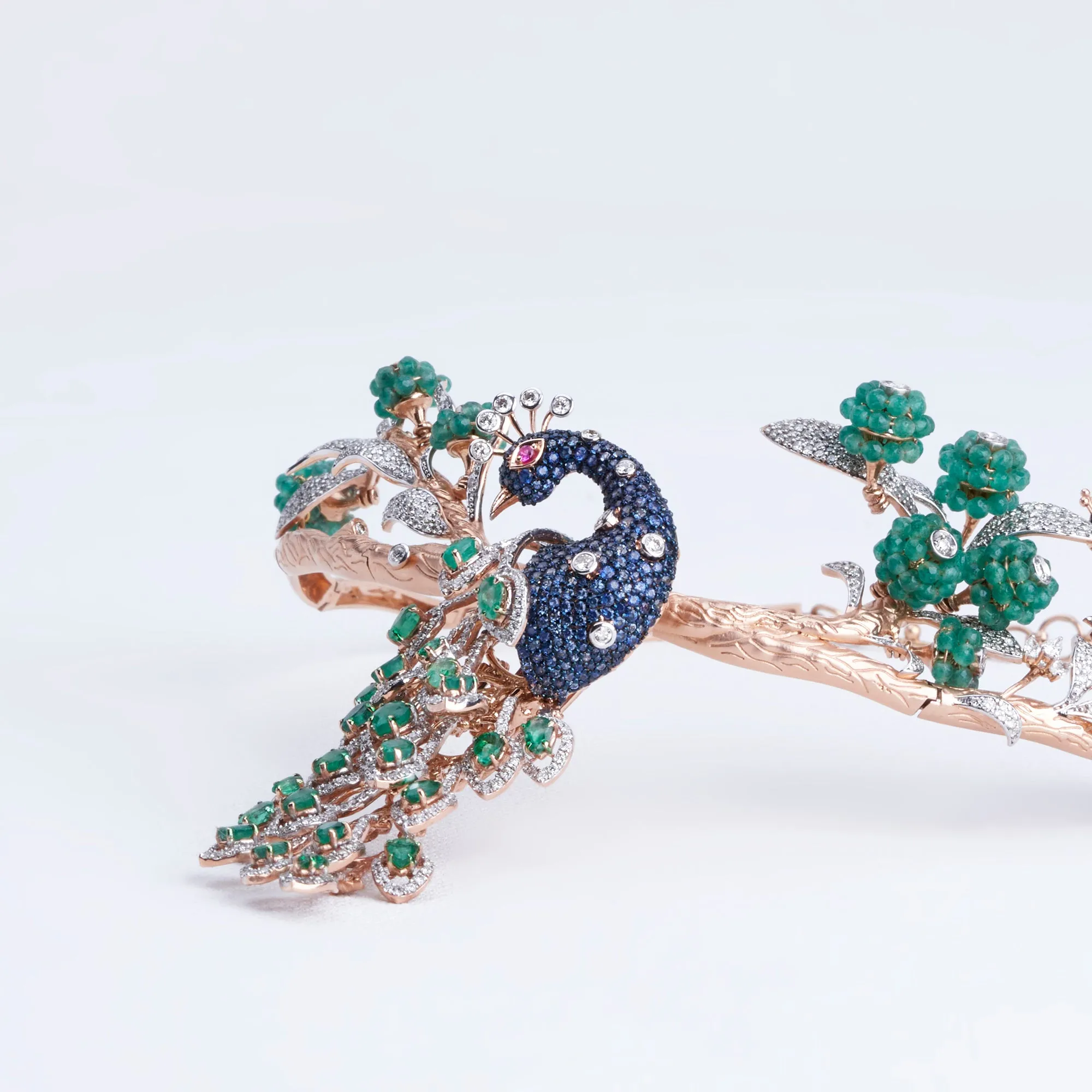 Peacock Statement Necklace Set