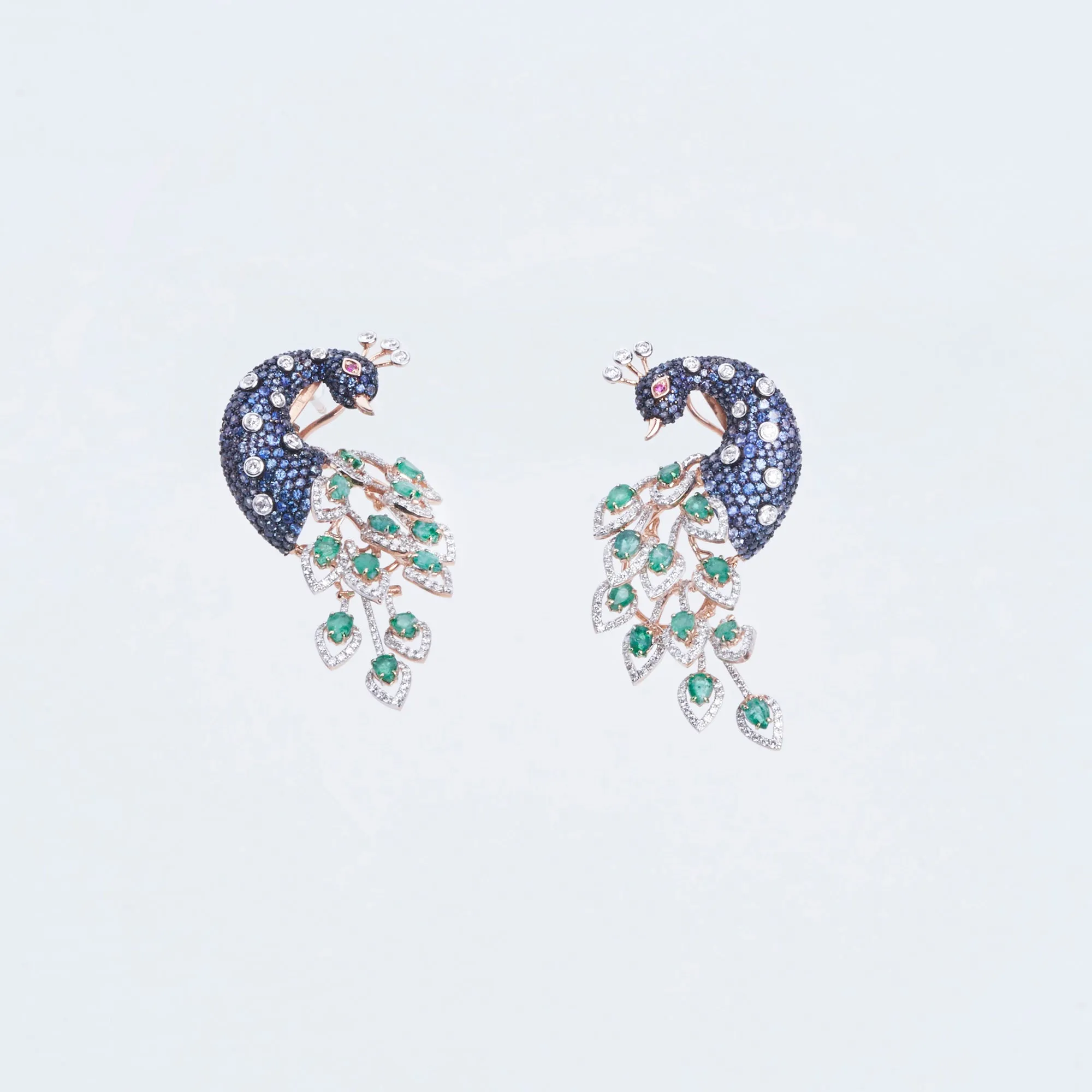 Peacock Statement Necklace Set