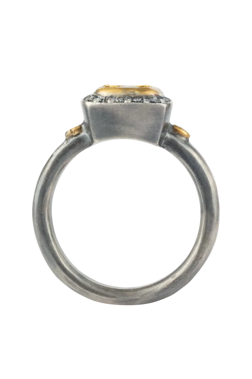Peridot & Diamond Ring