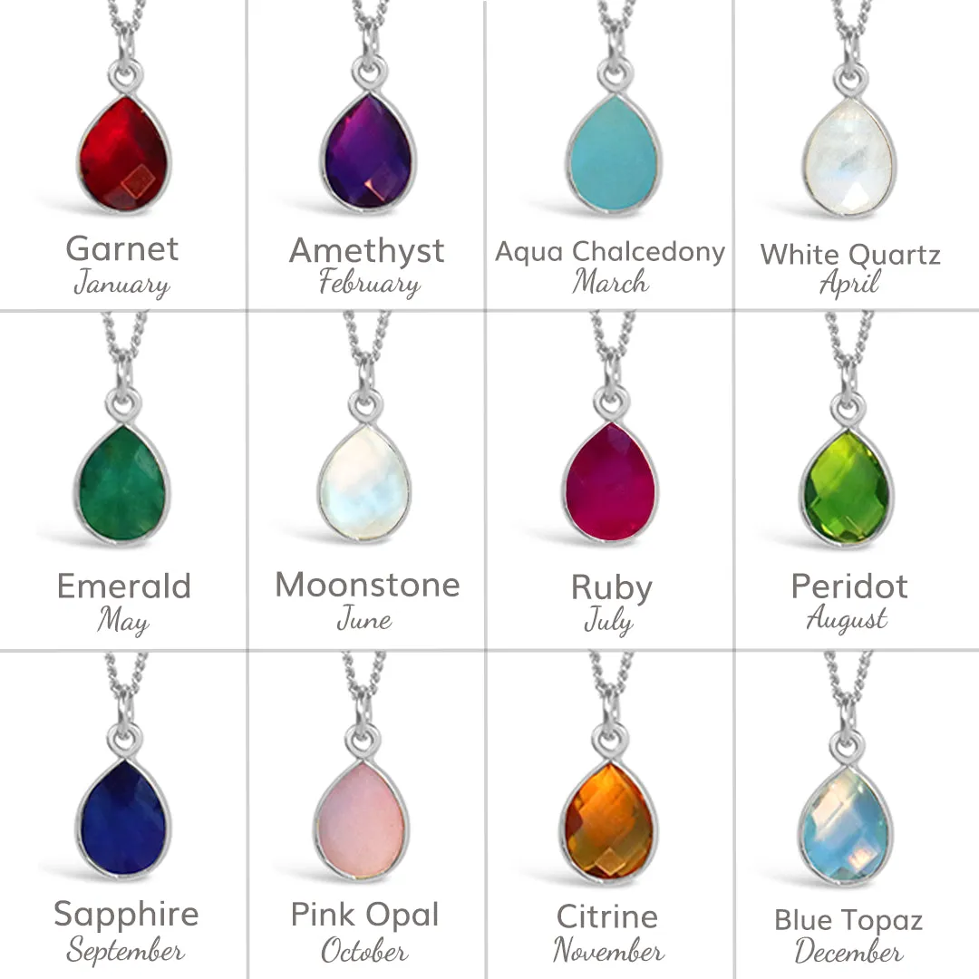 Peridot Charm Necklace | Silver | August