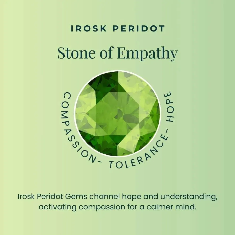 Peridot Heart Necklace in 925 Sterling Silver | Irosk ®