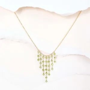 Peridot Mini Fringe Necklace