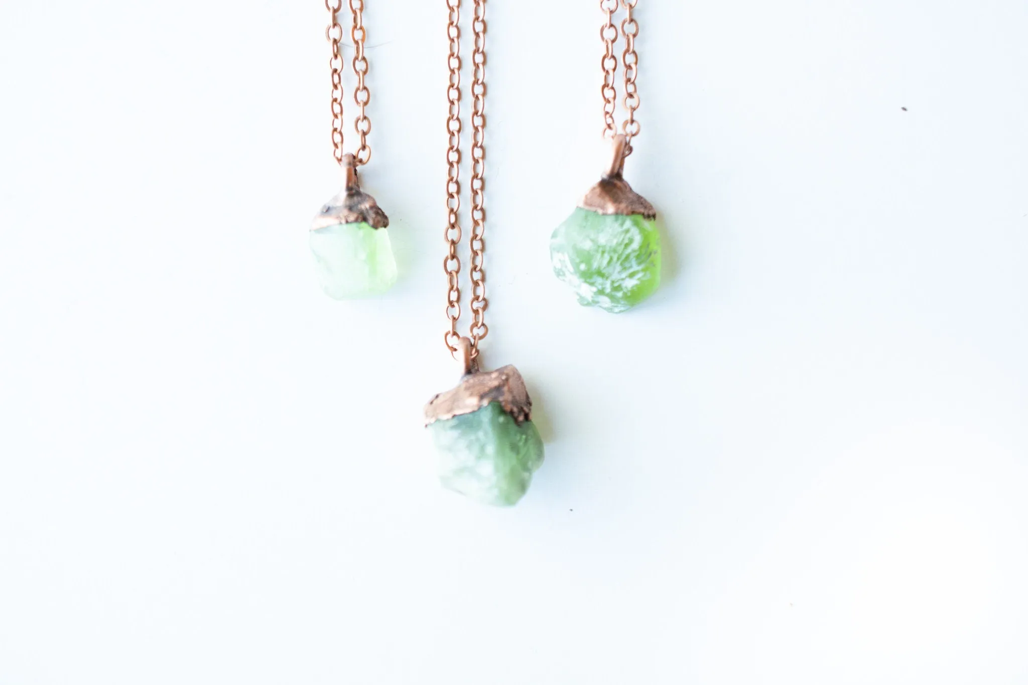 Peridot necklace | Raw peridot necklace