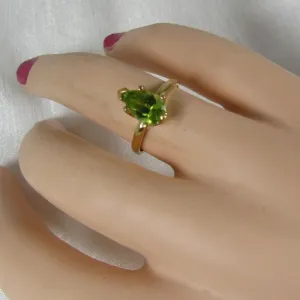 Peridot  Ring for a Woman Size 7