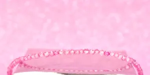 Pink Topaz Micro Cut Bead Bracelet