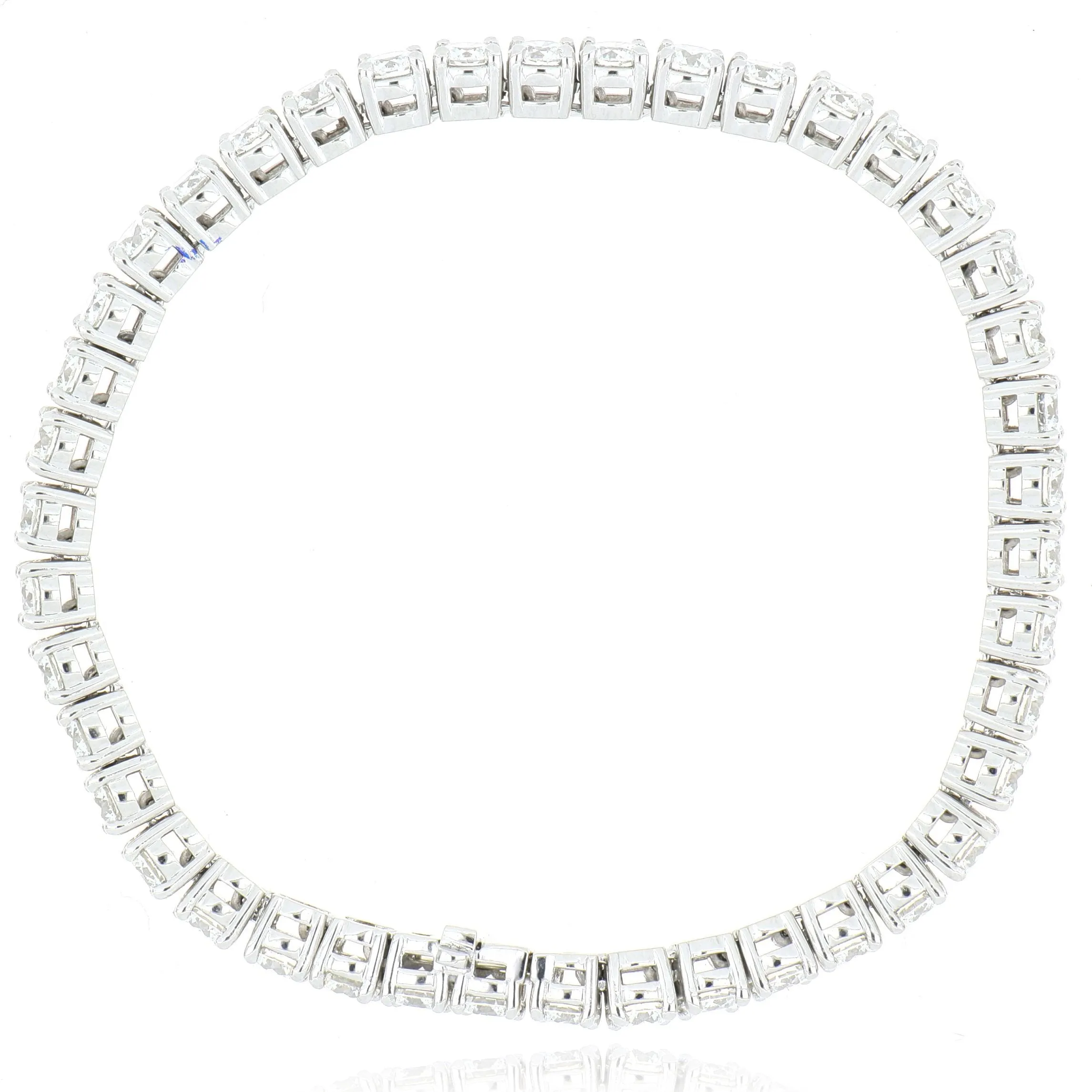 Platinum Classic 4 Prong Diamond Tennis Bracelet