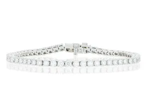 Platinum Classic 4 Prong Tennis Bracelet