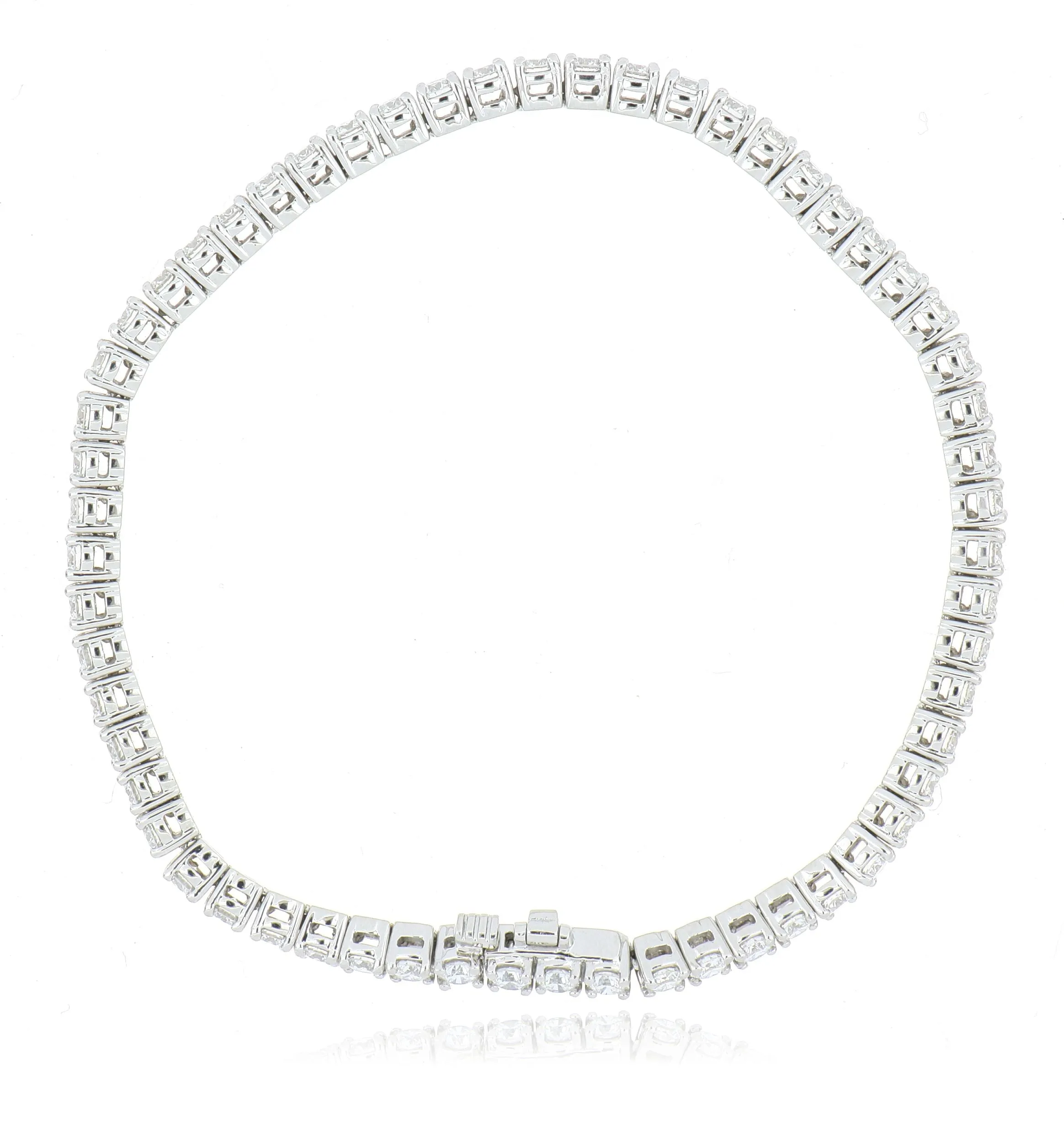 Platinum Classic 4 Prong Tennis Bracelet