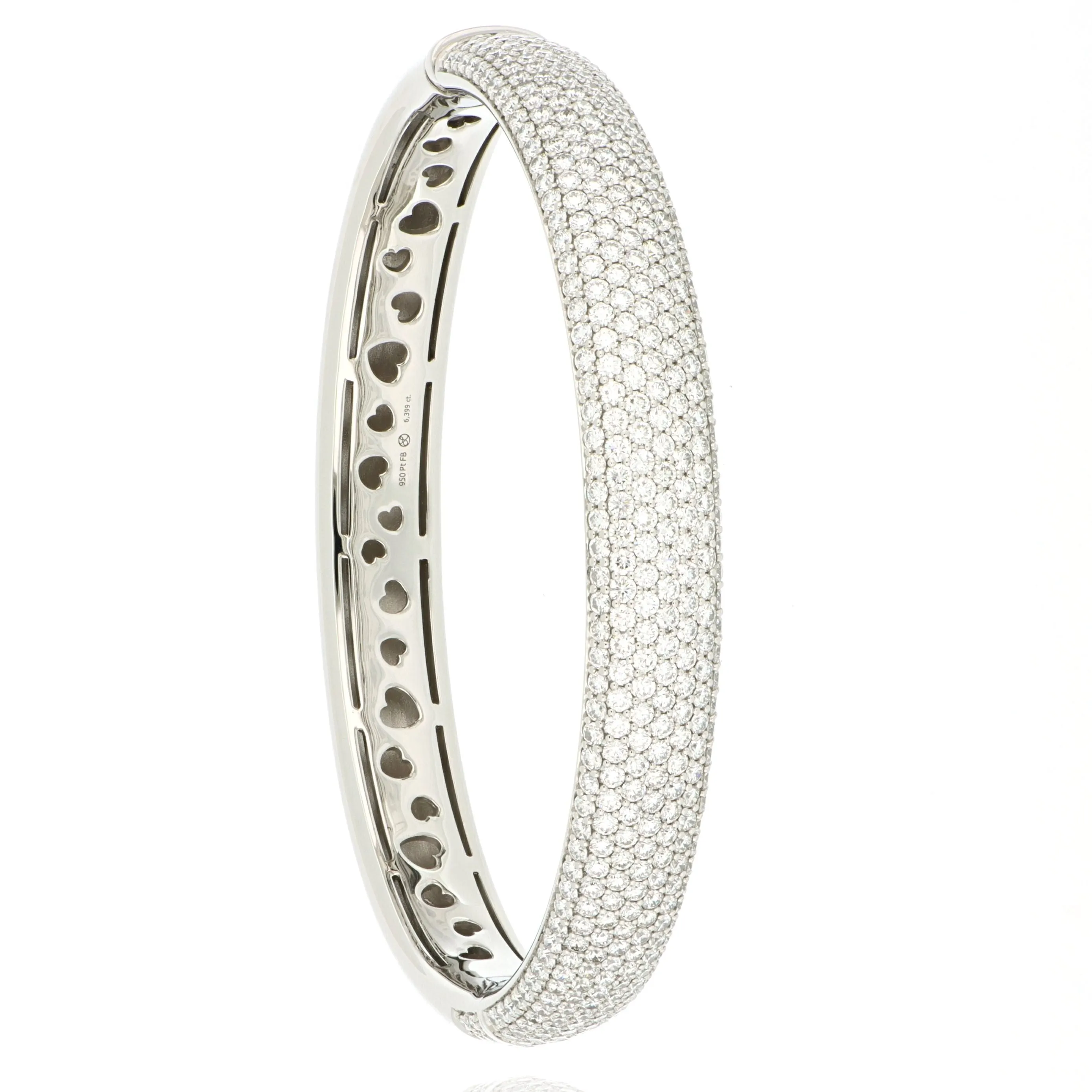Platinum Diamond Bangle
