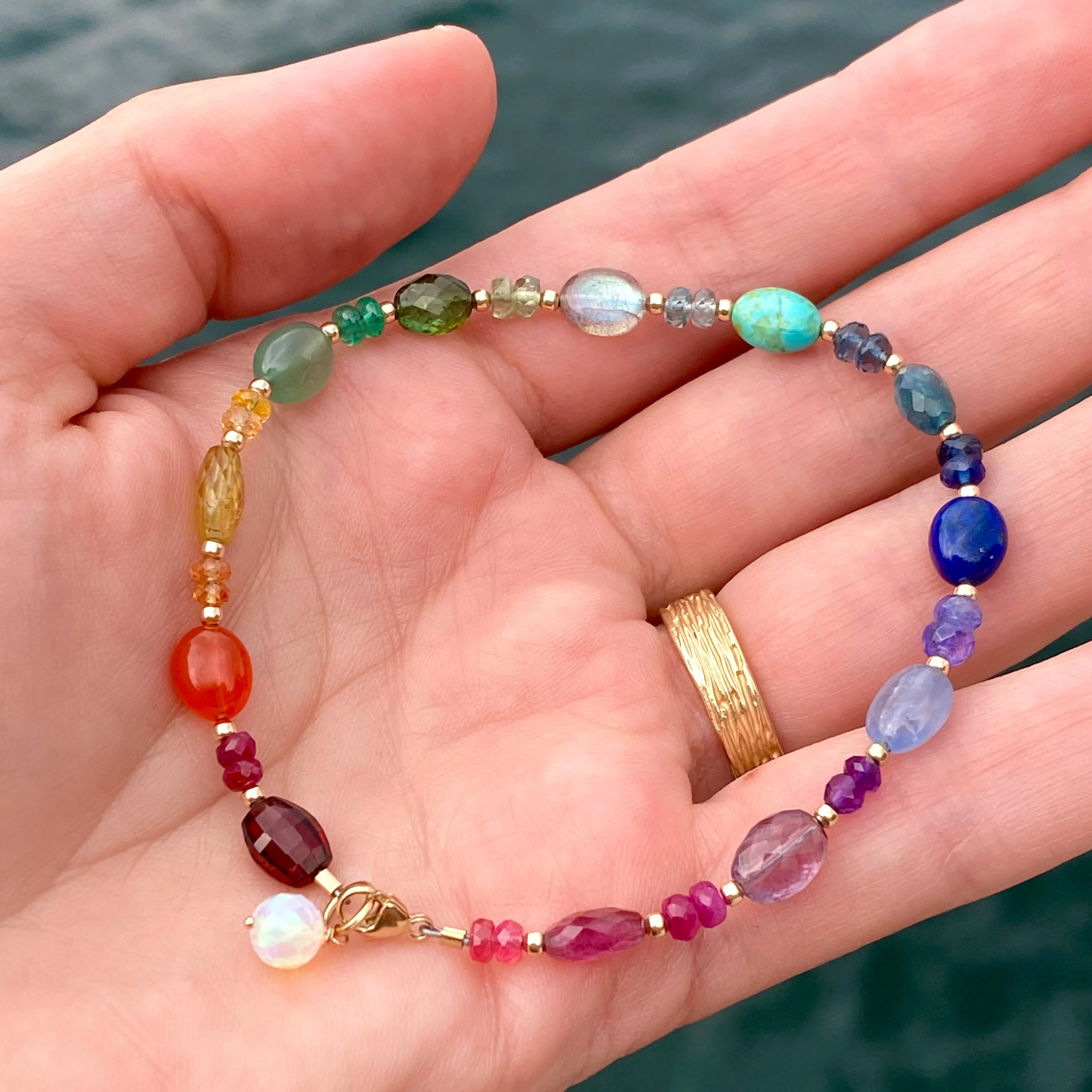 Rainbow Gemstone Bracelet