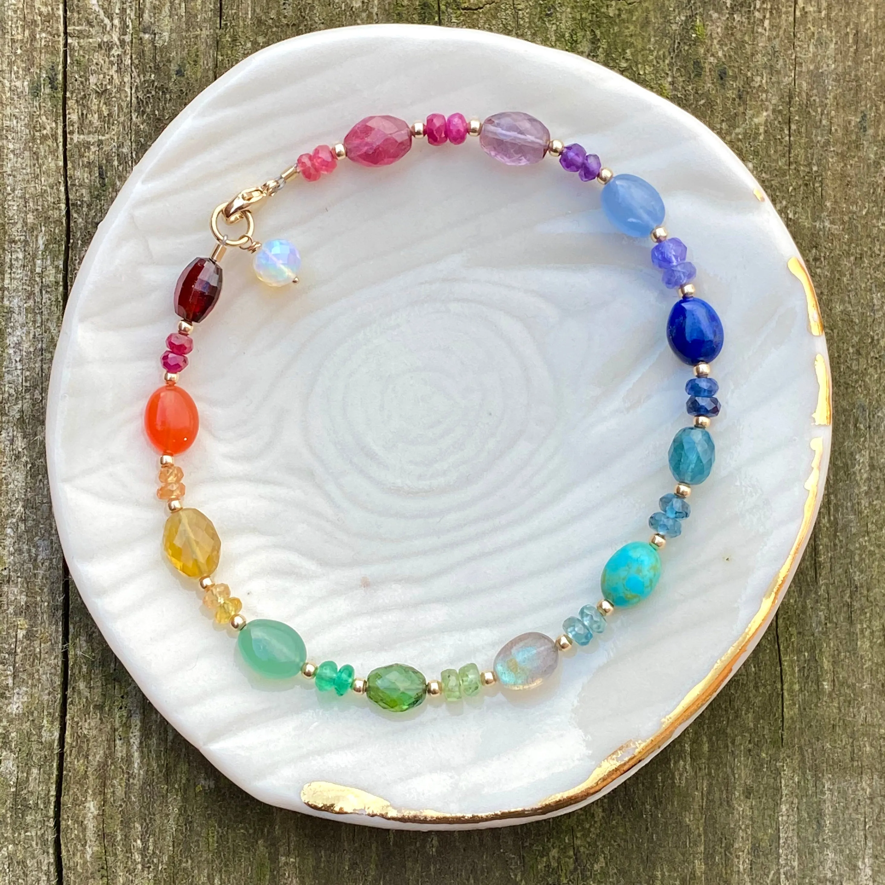 Rainbow Gemstone Bracelet