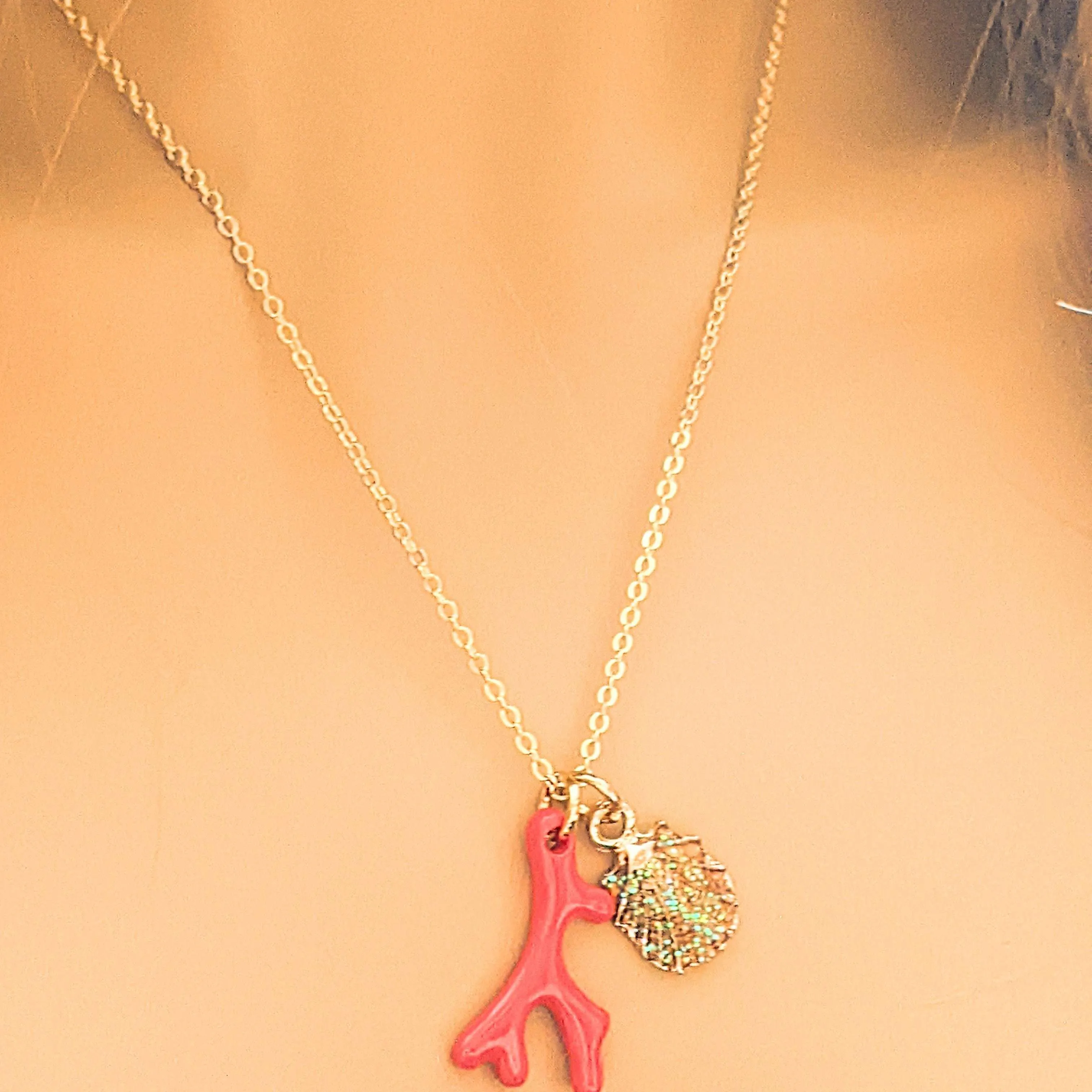 Red Coral necklace, 18- 24 inch