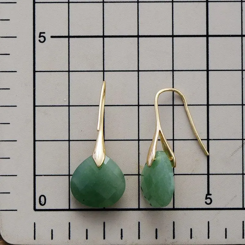 'Ritzy' Lapis Lazuli Stone Drop Earrings